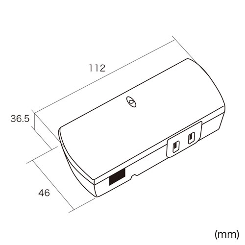 2P・2個口・パソコンやADSLモデムを雷から守る高性能雷ガード TAP-SPTEL2N サンワサプライ
