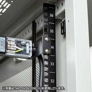 19インチラック用コンセントバー 6口｜3P抜け止め・1Uサイズ