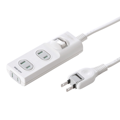 【アウトレット･訳あり・セール】電源タップ（1m・2P・3個口・トラッキング対策・集中スイッチ付き）  TAP-TSH31SWN サンワサプライ