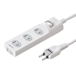 【訳あり 新品】電源タップ（1m・2P・4個口・トラッキング対策・集中スイッチ付き） TAP-TSH41SWN サンワサプライ ※箱にキズ、汚れあり