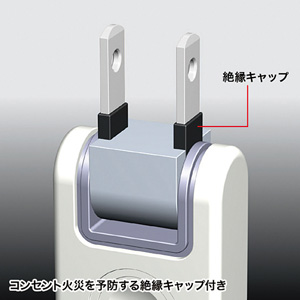 電源タップ（2m・2P・4個口・トラッキング対策・集中スイッチ付き） TAP-TSH42SWN サンワサプライ