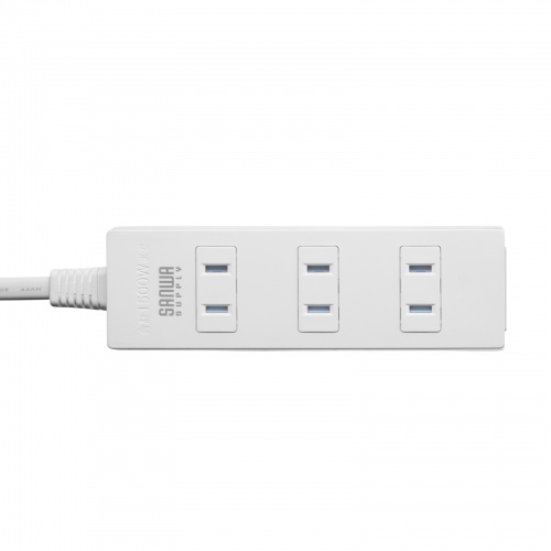 電源タップ（火災予防タップ・コンセント・4個口・5m・ホワイト）
