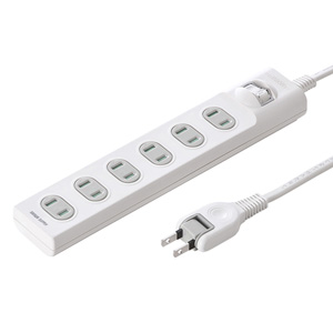 【訳あり 新品】電源タップ（1m・2P・6個口・トラッキング対策・集中スイッチ付き） TAP-TSH61SWN サンワサプライ ※箱にキズ、汚れあり