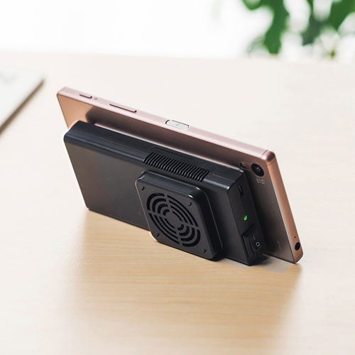 スマホ冷却（スマホクーラー・充電式・ペルチェ素子・持ちはこび・汎用・縦横可能・おすすめ） TK-CLN24 サンワサプライ