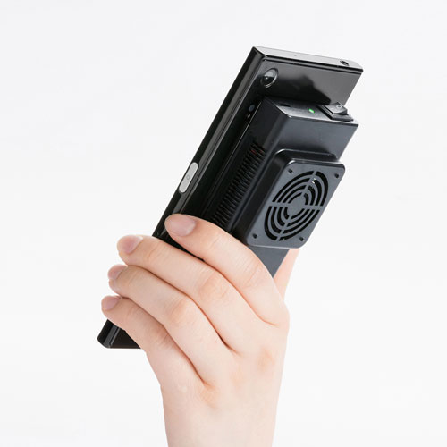 スマホ冷却（スマホクーラー・充電式・ペルチェ素子・持ちはこび・汎用・縦横可能・おすすめ） TK-CLN24 サンワサプライ