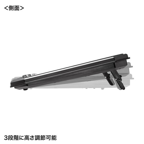 ノートPC用クーラーパッド（大型ファン・3段階高さ調節・17.3インチワイド対応・USB給電・風量調節）