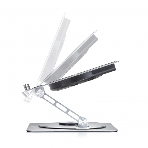 ノートパソコンクーラー（冷却パッド・冷却台アルミ・静音ファン・角度調整・タブレットスタンド） TK-CLN30U サンワサプライ