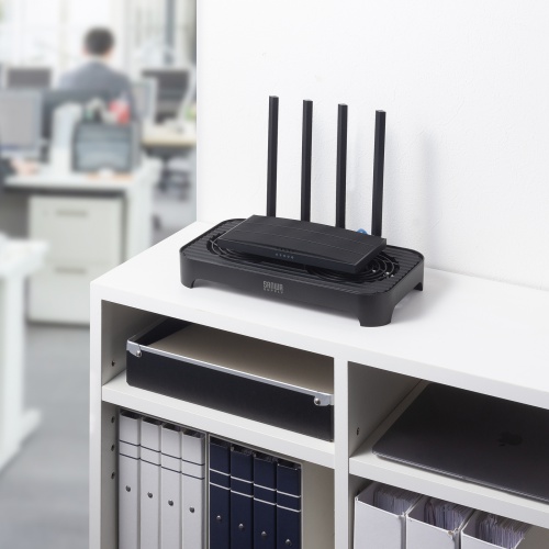 小型冷却ファン(冷却クーラー・熱対策・静音・USBファン・オンオフスイッチ・ミニPC・HDD・冷却スタンド・14cmファン×2・長時間稼働・冷却台・コンパクト・ブラック)