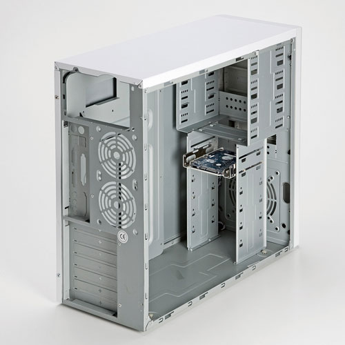 2.5インチドライブを3.5インチベイに取り付けるための、2.5”HDD変換マウンタ