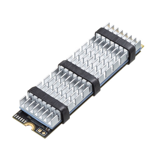 M.3 SSD用ヒートシンク（シルバー・アルミ製）