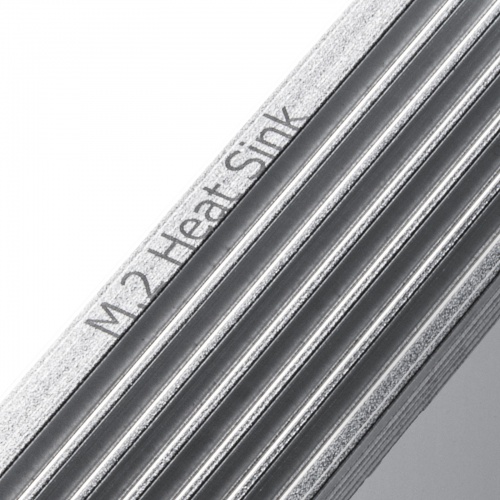 ヒートシンク（M.2 SSD用・片面実装対応・両面実装対応・PS5・熱伝導シリコンパッドつき・シルバー） TK-HM6S サンワサプライ