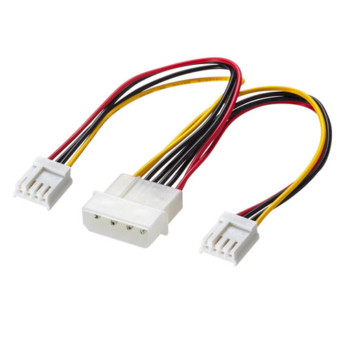 電源ケーブル（0.15m・4pin電源オスー小型4pinメス×2）