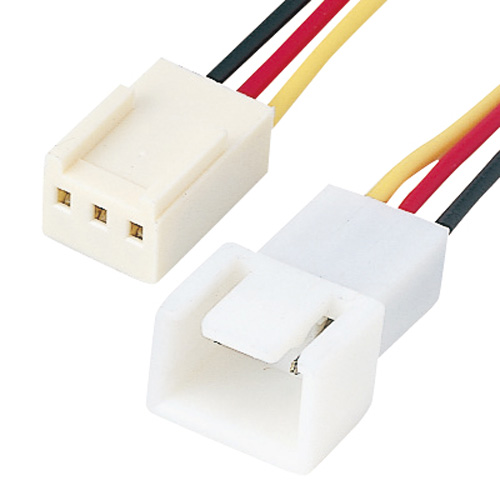 DOS/Vパソコン内のマザーボード上のファン用端子(3pin)を延長する、電源延長ケーブル（0.25m） TK-PW75 サンワサプライ