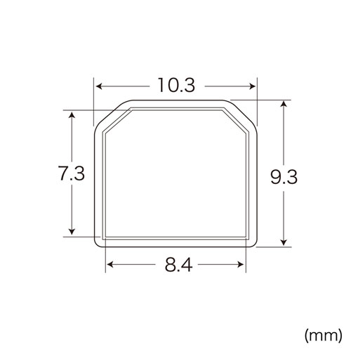 コネクタカバー（ キャップ・防塵・ほこり・保護・USB・Bコネクタ・クリア） TK-UCA5 サンワサプライ