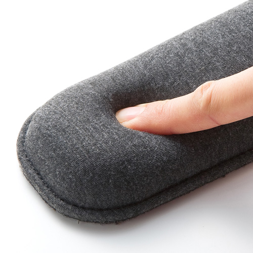 リストレスト（クッション・キーボード・Ｍサイズ・幅29.8cm・グレー）