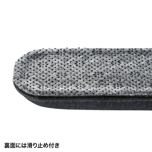 リストレスト（クッション・キーボード・Ｍサイズ・幅29.8cm・グレー）