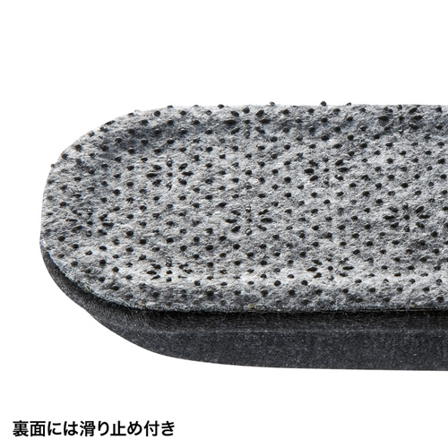 リストレスト（クッション・マウス・Sサイズ・幅15cm・グレー）