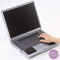 やわらかジェル素材 ノートパッド（キーボード向け・ブラック） TOK-GELB16BK サンワサプライ