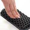 リストレスト（マウス用・ ハニカムリストレスト・Sサイズ・幅14.5cm・手首サポート・TPE・通気性・洗える・エコ・小型・ブラック）