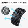 リストレスト（マウス用・ ハニカムリストレスト・Sサイズ・幅14.5cm・手首サポート・TPE・通気性・洗える・エコ・小型・ブラック）