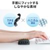リストレスト（キーボード用・ハニカムリストレスト・Lサイズ・幅44.5cm・パームレスト・手首サポート・TPE・通気性・洗える・エコ・ブラック）
