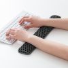 リストレスト（キーボード用・ハニカムリストレスト・Lサイズ・幅44.5cm・パームレスト・手首サポート・TPE・通気性・洗える・エコ・グレー）