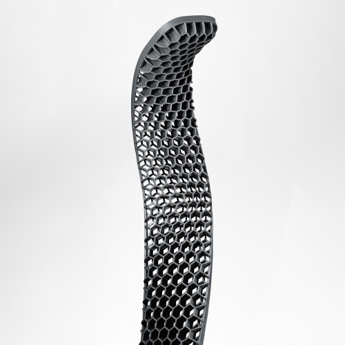 リストレスト（キーボード用・ハニカムリストレスト・Lサイズ・幅44.5cm・パームレスト・手首サポート・TPE・通気性・洗える・エコ・グレー）