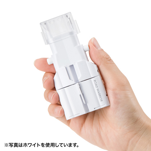 海外変換プラグ（韓国・台湾・タイ・グアム・アメリカ・ハワイ・フランス・スペイン・マルチ・ブラック） TR-AD4BK サンワサプライ