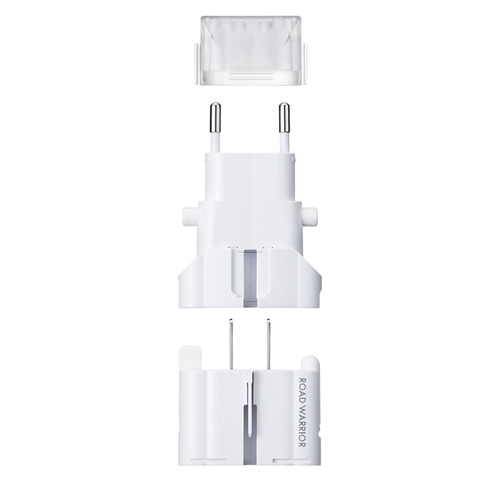 【アウトレット・中古・セール】海外変換プラグ（韓国・台湾・タイ・グアム・アメリカ・ハワイ・フランス・スペイン・マルチ・ホワイト） TR-AD4W サンワサプライ