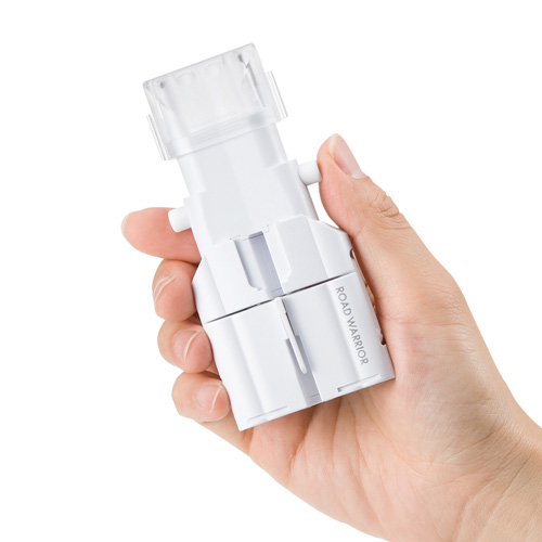 【アウトレット・中古・セール】海外変換プラグ（韓国・台湾・タイ・グアム・アメリカ・ハワイ・フランス・スペイン・マルチ・ホワイト） TR-AD4W サンワサプライ