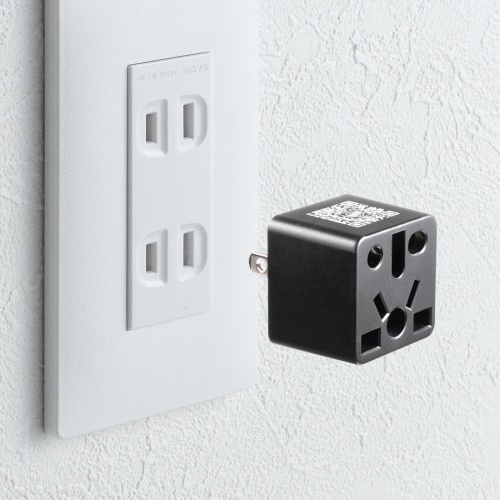 海外 変換プラグ（日本向け・日本国内用・マルチタイプ電源変換アダプタ・ブラック）