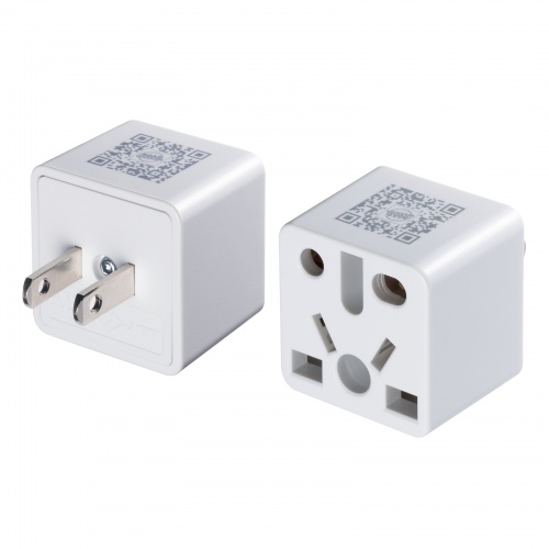 海外 変換プラグ（日本向け・日本国内用・マルチタイプ電源変換アダプタ・ホワイト）