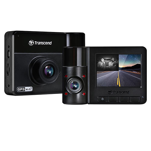ドライブレコーダー(Transcend・microSD64GB付属・バッテリー内蔵・吸盤固定仕様・DrivePro550B・TS-DP550B-64G)