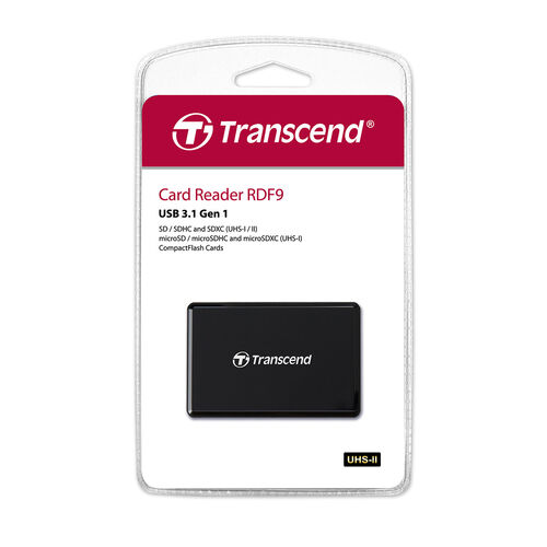 Transcend UHS-II対応マルチカードリーダー（SDHC・SDXC・UHS-I・UHS-II・microSDHC・microSDXC・コンパクトフラッシュ）TS-RDF9K2