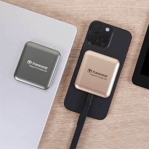 ポータブルSSD(1TB・最大2000MB/s・iPhone/MagSafe対応・4K・ProRes撮影・USB 20Gbps・外付けSSD・コンパクト・グレー）