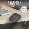 ポータブルSSD(1TB・最大2000MB/s・iPhone/MagSafe対応・4K・ProRes撮影・USB 20Gbps・外付けSSD・コンパクト・グレー）