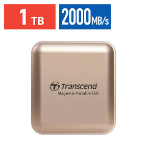 ポータブルSSD（1TB・最大2000MB/s・iPhone/MagSafe対応・4K・ProRes撮影・USB 20Gbps・外付けSSD・コンパクト・ゴールド）