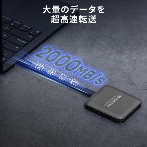 ポータブルSSD（1TB・最大2000MB/s・iPhone/MagSafe対応・4K・ProRes撮影・USB 20Gbps・外付けSSD・コンパクト・ゴールド）