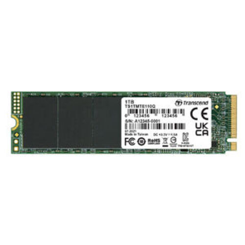 SSD（1TB・Transcend・3D NAND・NVMe 1.3・PCIe Gen3・M.2）TS1TMTE110Q
