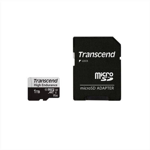 microSDXCカード（1TB・高耐久・Class10・UHS-I・U3・V30・SDカード変換アダプタ付き・ドラレコ・Nintendo Switch 対応・Transcend製）