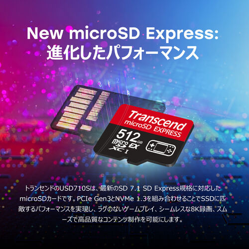 microSD（Express 256GB・Nintendo Switch2 動作確認済・最大転送速度