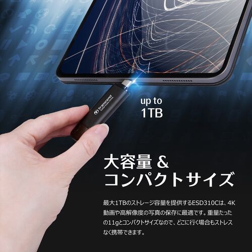 外付けSSD 2TB｜USB 3.2 Gen 1対応・最大1050MB/s・5年保証