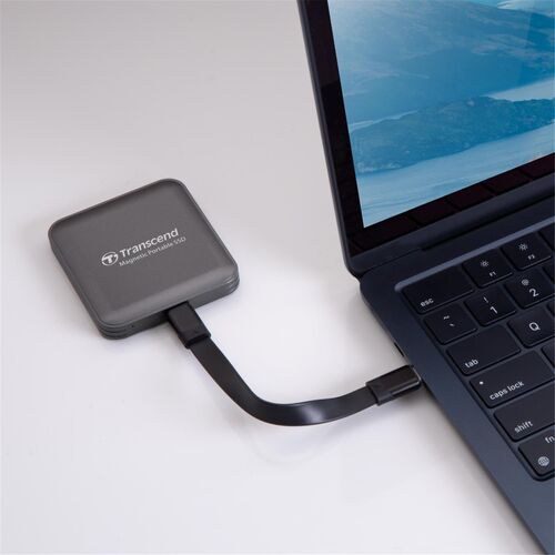 ポータブルSSD（2TB・最大2000MB/s・iPhone/MagSafe対応・4K・ProRes撮影・USB 20Gbps・外付けSSD・コンパクト・グレー）