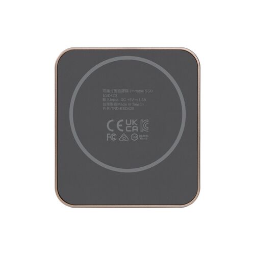ポータブルSSD（2TB・最大2000MB/s・iPhone/MagSafe対応・4K・ProRes撮影・USB 20Gbps・外付けSSD・コンパクト・ゴールド）