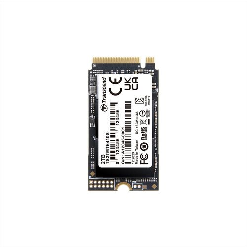 SSD（M.2・2TB・NVMe・PCIe・Gen4×4・Type 2242・内蔵・Read・5000MB/s・SLCキャッシュ・MTE410S・Transcend製）