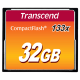 コンパクトフラッシュカード 32GB・133倍速 TS32GCF133 Transcend