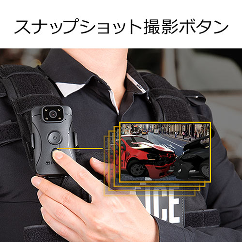 Transcend ボディカメラ DrivePro Body 10（フルHD録画対応・防水規格IPX4対応・警備業務向け・microSDカード32GB付属）