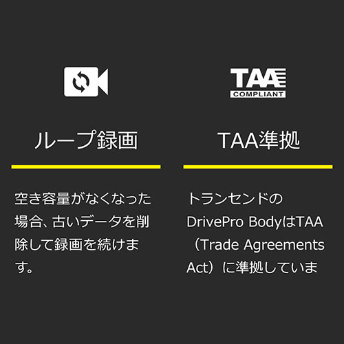Transcend ボディカメラ DrivePro Body 10（フルHD録画対応・防水規格IPX4対応・警備業務向け・microSDカード32GB付属）