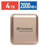 ポータブルSSD（4TB・最大2000MB/s・iPhone/MagSafe対応・4K・ProRes撮影・USB 20Gbps・外付けSSD・コンパクト・ゴールド）