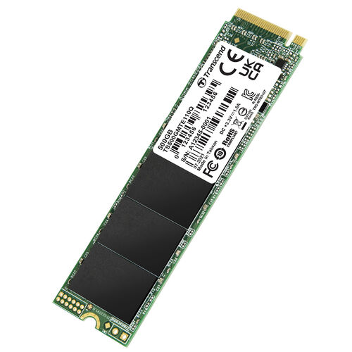 SSD（500GB・Transcend・3D NAND・NVMe 1.3・PCIe Gen3・M.2）TS500GMTE110Q